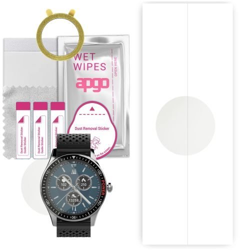 1x folia hydrożelowa MATOWA do Vector Smart VCTR-34-01 04 - apgo Smartwatch Hydrogel MATTE Protection Ochrona na ekran smartwatcha