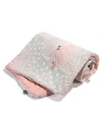 Koce i narzuty dla dzieci - La millou narzutka przedszkolaka slim velvet (royal peacock powder pink) - miniaturka - grafika 1