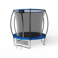 Trampoliny - Trampolina ogrodowa 8FT 244cm + drabinka + siatka na obuwie, niebieska - Fuunky - miniaturka - grafika 1