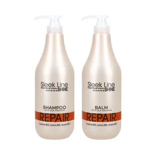 STAPIZ SLEEK LINE REPAIR Balsam z jedwabiem 1000ml+Szampon 1000ml - Zestawy kosmetyków damskich STAPIZ SLEEK LINE REPAIR Balsam z jedwabiem 1000ml+Szampon 1000ml - Zestawy kosmetyków damskich - miniaturka - grafika 1