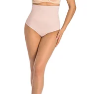 Majtki damskie - Majtki wyszczuplające brazyliany z wysokim stanem Riley beżowe, Teyli - miniaturka - grafika 1