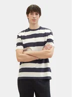 Koszulki męskie - Tom Tailor Denim T-Shirt 1040844 Beżowy Relaxed Fit - miniaturka - grafika 1