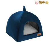 Legowiska dla psów - Budka Welurove granat - miniaturka - grafika 1