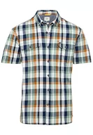 Koszule męskie - camel active Koszula męska 409219/1S79 Bottle Green, L, zielone butelki, L - miniaturka - grafika 1