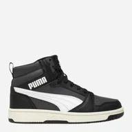 Buty dla chłopców - Trzewiki młodzieżowe chłopięce Puma Rebound V6 Mid Jr 39383129 38.5 (5.5UK) Czarne (4069156709980). Botki i trzewiki chłopięce - miniaturka - grafika 1