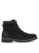 Botki męskie - Rieker Trzewiki 33640-01 Czarny - miniaturka - grafika 1