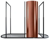 Okapy kuchenne - Okap wyspowy GLOBALO Zestaw Okap Cylindro Isola + Półka Afralo - miniaturka - grafika 1