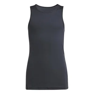 adidas Dziewczynki GIRLS CLUB TANK TOP, Black, 5-6 Years - Koszulki i topy damskie - miniaturka - grafika 1