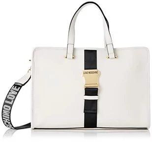 Love Moschino Jc4368pp0fkh112a damska torba na ramię, biała - Torebki damskie - miniaturka - grafika 1