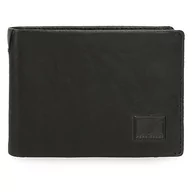 Portfele - Pepe Jeans Marshal Portfel Poziomy z Portmonetką Czarny 11,5x8x1 cms Skóra, czarny, Talla única, Portfel poziomy z portmonetką - miniaturka - grafika 1