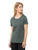Koszulki i topy damskie - Jack Wolfskin Tech T W T-shirt damski z krótkim rękawem - miniaturka - grafika 1