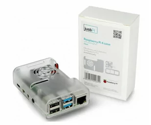OEM Obudowa justPi do Raspberry Pi 4B z wentylatorem - przezroczysta - Akcesoria do komputerów jednopłytkowych - miniaturka - grafika 2