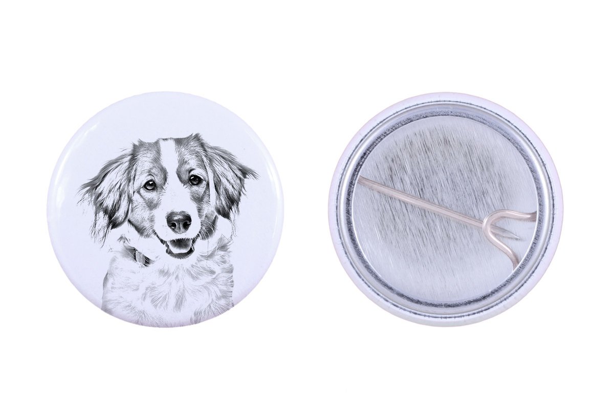 Kooikerhondje - przypinka z twoim psem, dodaj własne foto, marka Art-Dog