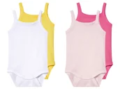 Body dla niemowląt - Lupilu Body niemowlęce z bawełny 2 sztuki - miniaturka - grafika 1