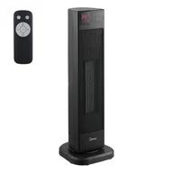 Ogrzewanie przenośne - Termowentylator z pilotem, obrotowy, 2000 W, 58 cm, czarny, NTH20-22ER, Midea - miniaturka - grafika 1