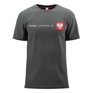 Koszulki męskie - Koszulka męska Monotox MX22051 TP MINI EAGLE GRAPH MELANGE Szara - miniaturka - grafika 1