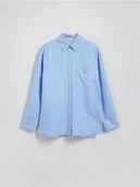 Koszule damskie - Reserved - Koszula z lnem - wielobarwny - miniaturka - grafika 1