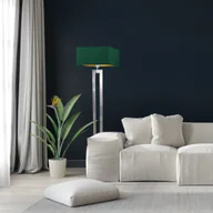 Lampy stojące - Geometryczna lampa podłogowa w stylu eklektycznym do salonu TORONTO GOLD - miniaturka - grafika 1