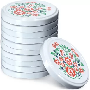 Metalowe wieczka do słoików Virbo 10 szt. 82mm "Folklor" - Pojemniki kuchenne - miniaturka - grafika 1