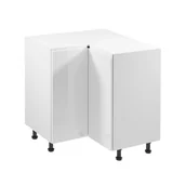 Szafki kuchenne - Szafka Dolna Stojąca Narożna 2 Drzwi D90N Aspen Gała Meble White Połysk - miniaturka - grafika 1