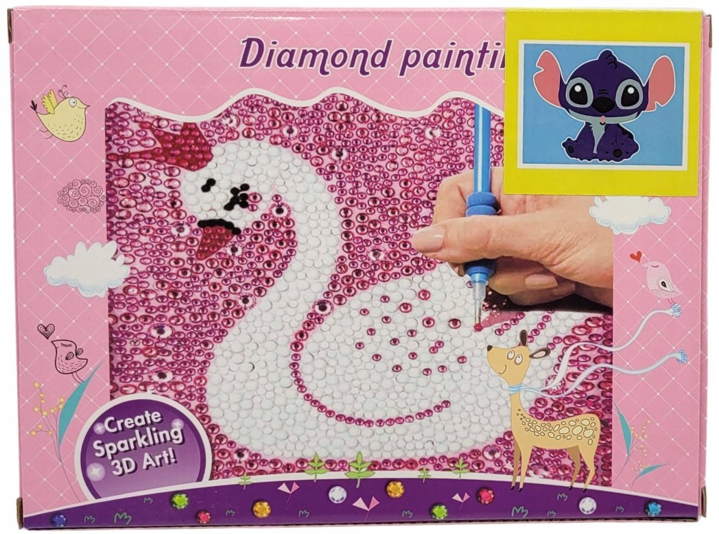 HAFT diamentowy 5D MOZAIKA obrazek ramka ZESTAW DIY 15 x 20 cm