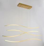 Lampy sufitowe - Azzardo Waves LED lampa wisząca 4-punktowa złota AZ4058 - miniaturka - grafika 1