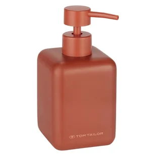Pomarańczowy dozownik do mydła z żywicy polimerowej 380 ml Tom Tailor T-Rounded – Wenko - Mydelniczki i dozowniki mydła - miniaturka - grafika 1