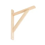 Haki, szakle i karabinki - Wspornik drewniany wzmocniony WDW 280 buk VELANO - miniaturka - grafika 1