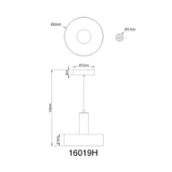 Lampy sufitowe - Globo Lampa wisząca Grant, aluminiowy / szary / cynkowy, salon / jadalnia, aluminium - miniaturka - grafika 1