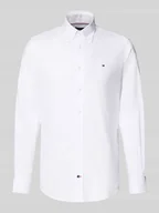 Koszule męskie - Koszula biznesowa o kroju regular fit z czystej bawełny - miniaturka - grafika 1