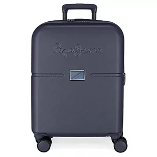 Pepe Jeans Accent Walizka kabinowa Niebieski 40x55x20 cms Twarde mocowanie ABS Wbudowany 37L 3,22 kg 4 koła Bagaż ręczny, niebieski, Maleta, Walizka kabinowa - Walizki - miniaturka - grafika 1