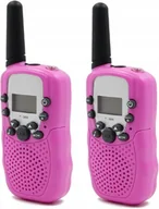 Zabawki interaktywne dla dzieci - Walkie Talkie T-388 Wielokolorowy Dla Dzieci Różowy (B1448) - miniaturka - grafika 1
