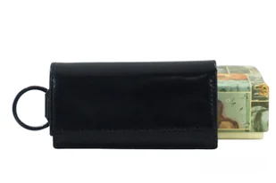 Etui skórzane na klucze / portfel - Czarne - Etui na klucze - miniaturka - grafika 8