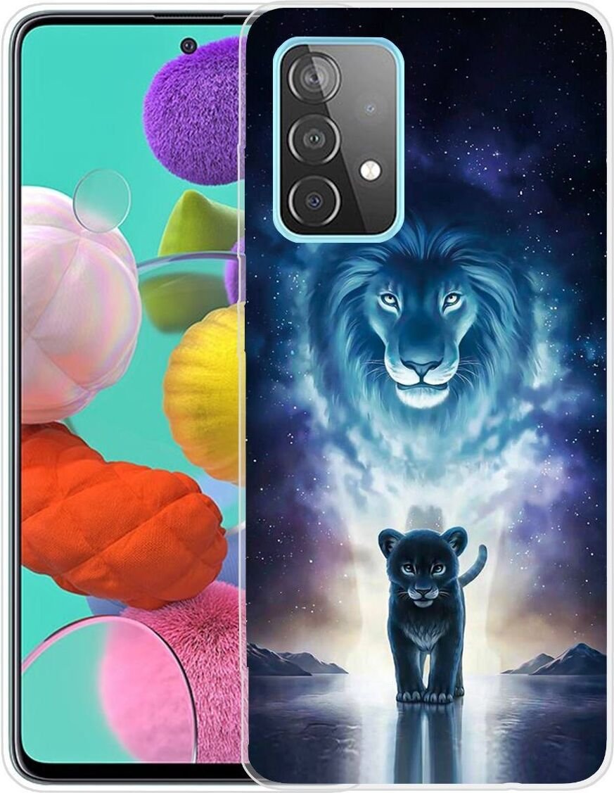 Pokrowiec König Design kompatybilny z Samsung Galaxy A72 5G - plastikowe, miękkie etui na telefon - przezroczyste etui na telefon