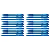 Długopisy - DŁUGOPIS AUTOMAT PENTEL BK 417 WOW 0,7 NIEBIESKI - ZESTAW x20 - miniaturka - grafika 1