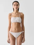 Stroje kąpielowe - Dół od bikini strój kąpielowy damskie OUTHORN OTHWSS24UBKBF053-91A Biały - miniaturka - grafika 1