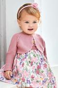 Swetry dla dziewczynek - Mayoral kardigan niemowlęcy kolor różowy lekki - miniaturka - grafika 1