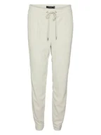 Spodnie damskie - Vero Moda Spodnie w kolorze kremowym - miniaturka - grafika 1