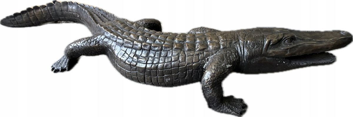 Krokodyl - figura z brązu ALIGATOR fontanna 105 cm