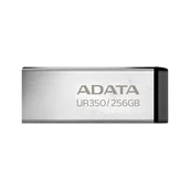 Pendrive - ADATA UR350 256 GB USB Typu-A 3.2 Gen 1 (3.1 Gen 1) Czarny, Srebrny UR350-256G-RSR/BK - miniaturka - grafika 1