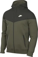 Kurtki męskie - Nike Sportswear Windrunner DA0001-222, kurtka męska z kapturem, średnia, oliwkowa/sequoia/Sail, DA0001-222, XL - miniaturka - grafika 1