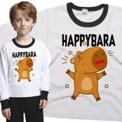 Piżamy dla dziewczynek - Piżama dziecięca Happybara Szczęśliwa Wesoła Kapibara 98/104 - VoloDonum - miniaturka - grafika 1
