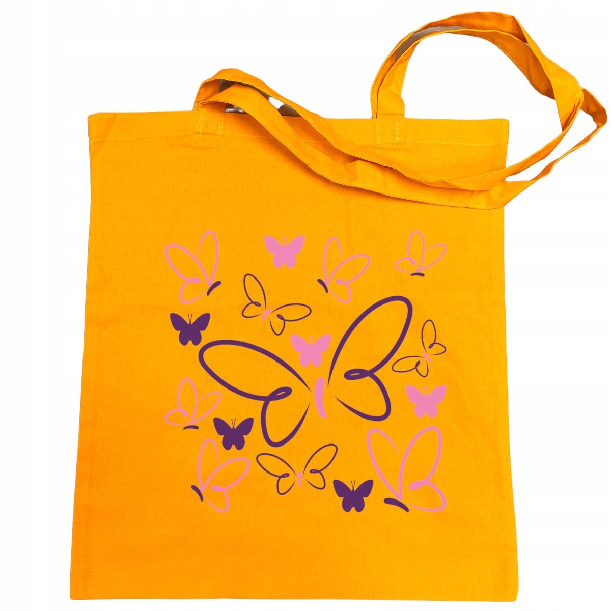 Torba na zakupy kolorowy nadruk Motyle