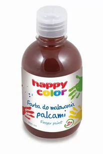 Happy Color Farba do malowania palcami 300ml ciemny brąz - Przybory szkolne - miniaturka - grafika 1