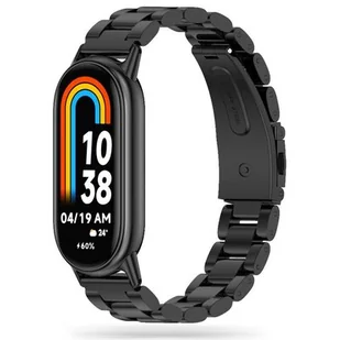 Pasek do XIAOMI SMART BAND 8 / 8 NFC Tech-Protect Stainless czarne - Akcesoria do smartwatchy - miniaturka - grafika 1