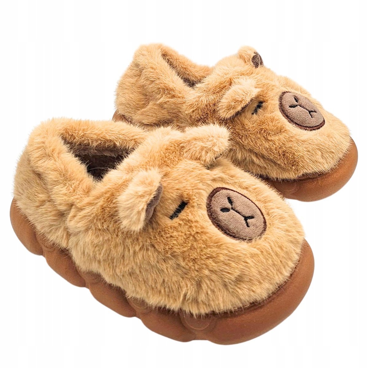 Kapcie Kapibara Zimowe Kapibarka Dziecięce Ciepłe Miękkie Bambosze r. 28-29