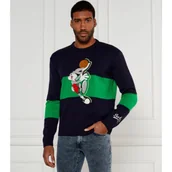 Swetry męskie - Iceberg Sweter Iceberg 50th Anniversary | Regular Fit | z dodatkiem wełny - miniaturka - grafika 1