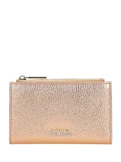 Portfele - Wojas Skórzany portfel w kolorze różowego złota - (S)13,5 x (W)8,5 x (G)1,5 cm - grafika 1