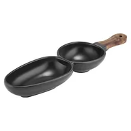 Miski i półmiski - Czarna porcelanowa miska do serwowania Ladelle Essentials - miniaturka - grafika 1