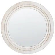 Lustra - Okrągłe lustro ścienne ø 60 cm złamana biel DELICIAS - miniaturka - grafika 1